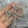 Altın Saplama Tasarımcı Kadın Erkekler Lüks Jewlery Ffity Altın Çember Saplama Küpe Retro Yüzük Kolye F Küpe Nişan Ear Stud KF2D