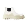 White Women Man BOTTEGA boots luxury Tire Lean Leather Chelsea Women's booties Men Lug platform chunky shoes lady Knight low top boots designer boot 35--45 AADDDX