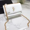 2023 Luxury bag designer bags Shoulder Handbags Leather Fashion Classic Envelope Chain bag Gold Silver Sign Y Letter Woman caviar crossbody black wallet Alligator