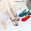 Sandalet jöle kadınlar yaz moda flip flop bayanlar flats ayakkabılar sandalias de mujer lüks rahat plaj slaytları