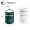 Thermos Portapranzo termico sottovuoto in acciaio inossidabile Borsa termica per il pranzo Scaldavivande Tazza da zuppa Contenitori termici Bento Lunch Box per bambini 230721