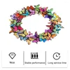 Decorative Flowers Hanging Wreath Artificial Hangings Wedding Party Decorations Butterflies Front Door Spring