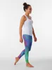 Active Pants Silver Blue And Purple Scales 2 Leggings Women's Sportswear Gym Wear Women Fitness Woman