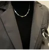 Tour de cou doux et Simple amour collier fille accessoires Design sens lumière luxe titane acier clavicule chaîne