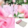 Sashes 100pcs Organza Chair Sashes Chair Bows Wedding Decoration for Chair Cover Party Event Banquet Decors 18cm x 275cm Chair Band 230721