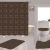 8 Style Home Shower Cartains Anti Peeping Bagno Lettera Tenda el Copriwater Tappetini Set di quattro pezzi197R