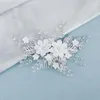 Headpieces Wedding Hair Accessories Flower Bridal Comb Crystal Pearl Rhinestone Bride Hairpin Women SMYCKE BRIDEMAID GIFT