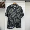 Men's Casual Shirts WACKO MARIA Beach Surf Fashion Shirt Foliage Fun Full Print Hawaiian Short Sleeve Loose High Quality Summer Tops