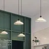 Kolye lambaları Nordic Led Cam Labhade Chandelier Hafif Yatak Odası Oturma Odası Mutfak Yemek Restoranı Ev Dekoru Asma Lamba