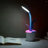 Lampade da tavolo Lampada a LED Protezione per gli occhi Libro da lettura Luce Decorazioni per la camera da letto Touch Luci notturne dimmerabili Comodino dormitorio ricaricabile