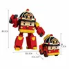 Jouets de transformation Robots 6 Styles Robocar Corée Robot Polis Voiture Transformation Jouets Camion De Pompier Déformation Manuelle Enfant Garçons Cadeau Pour Enfants 230721