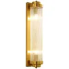 Lâmpadas de parede cristal moderno para sala de estar cabeceira luminária luminária quarto aisel decoração vidro ouro iluminação