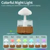 Rain Cloud Humidifier, Water Drip With Adjustable LED Lights White Noise Humidification Desk Fountain Bedside Sleeping Relaxing Mood