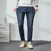 Мужские джинсы весна летняя мода Универсальная хлопковая поп -карманное карманное кадровое дизайн мягкий деловой корейская версия длинные брюки 230721