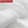 Czyste zasłony Wysokiej jakości białe pół -zmiażdżone zasłony do salonu okno solidny kolor długi tiul sypialnia zasłona drapy imprezowe 230721