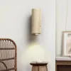 Wall Lamps Wabi Sabi Yellow Marble Lamp Led Bedside Japan Bedroom Living Room Light Travertine Stair Corridor Decor Sconce