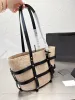 デザイナートートスロー編られたラフィア女性サマーニュートートバッグハンドバッグエセラーハンドバッグトップ品質のビーチショルダーフェスティバルバッグ