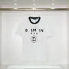 Logo wiosenne i letnie logo BAL wydrukowane okrągłe szyi T-shirt męskie i damskie bawełniane krótkie rękawa luźna top pullover s-xxl88