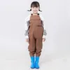 Boots Fishing Chest Waders with Boots for Kids Outdoor Activities Girls Boys PVC Rain PantsWaterproof Bootfoot Max Foot 22cm8.65in 230721