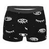 Mutande Boxer Traspiranti Intimo Uomo Soft Eyes Stampa Bianco E Nero Boxer Uomo Uomo Breif