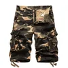 Mens Shorts Askeri Camo Kargo Yaz Moda Kamuflaj Çok Lokmet Homme Ordu Sıradan Bermudas Maskulina Plus Boyut 40 230721