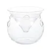 Dinnerware Sets Bowl Clear Salad Terrarium Fogger Glass Container Tableware Dish Set Crystal Triangle Ice