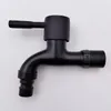 Bathroom Sink Faucets Black Color Baking DN15 G1/2 Round Handle Cold Water Tap Fast On Faucet Washing Machine Bibcock