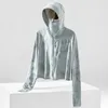 2024 NYA MODEL WOMENS JACKETS WOMENS JACKETS 2023 ÖVERSIDALA LOOK SUN STOLKTIGA KLÄNNINGAR Summer Kvinnor Anti UV Kortjacka andas mjukt tryck utomhus tunn h w3ex