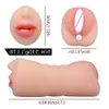 Boneca Brinquedos Sexo Massageador Masturbador para Homens Mulheres Vaginal Sucção Automática Top 3 em 1 Borracha de Silicone Buceta Vagina Brinquedo Anal Oral Masterbação Boquete Masculino Realisti