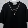 Camisetas masculinas PFNW Summer Chain Trend T-shirts de manga curta Y2k Loose Hiphop Darkwear Casual Daily Streeet Respirável T-shirts 28A3196