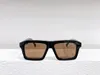 1213 Óculos de sol retangulares preto/cinza para homens Gafas de sol Óculos de sol de grife Occhiali da sole Óculos de proteção UV400