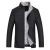 Men's Jackets Spring And Autumn 2023 Jacket Middle-aged Elderly Business Casual Stand Up Collar Loose Men Clothing