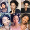 Short Bob Curly Human Hiar Wigs 13x4 Lace Brazilian Hair For Black Women High Density