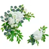 Flores decorativas artificiais arco de casamento simulado decoração de flores para cerimônia de parede de porta de lintel celebração de natal