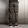 Männer Jeans Mode Männer Lose Fit Schwarz Camouflage Harem Hosen Cargo Hosen Slack Bottom Streetwear Hip Hop Joggers