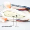 Electric Cat Toy Automatic Pet Catnip Fish Simulation Toys Lovely Interactive Game USB Charging for Dog Kitten Scratch Supplies 20236i