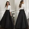 Elegant Long Sleeves Mother Of The Bride Dresses Deep V Neck Pleated Wedding Guest Dress A Line Floor Length Satin Evening Gowns258g