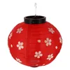 Table Lamps Japanese Lantern Decorations Silk Chandelier Round Cherry Blossoms Indoor Cloth Chic Folding