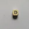 1000 pezzi casuali 10 mm alfabeto in legno perline sfuse perline quadrate in legno con lettera iniziale per la creazione di gioielli e artigianato fai-da-te