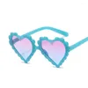 Солнцезащитные очки 2023 Персиковое сердце детское желе -цветоч