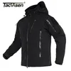 Men's Jackets TACVASEN Windproof Winter Fleece Lining Hooded Mens Waterproof Softshell Army Jacket Coat Military Tactical Jackets Outwear Hik 230721