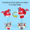 Transformation Toys Robots Super Wings 2 Inches Mini Transformation Toy Deformation Airplane Robot Action Figures Transformation Toys For Children Gifts 230721