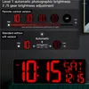 Orologi da parete Grande schermo Calendario perpetuo Appeso Orologio digitale Temperatura Data Visualizzazione settimanale Sveglia multifunzione con telecomando