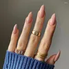 False unhas 2023 com desenhos unhas unhas de manicure DIY suprimentos falsos para profissionais