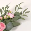 Decorative Flowers Elegant Wedding Sign Artificial Flower Swag For Garden Party Reception Entrance Welcome Floral Decor