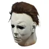Máscaras de fiesta Halloween 1978 Michael Myers Máscara Horror Cosplay Disfraz Látex Props para adultos Blanco Alta calidad 230721