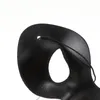 Material de tela compuesta de PVC Mascarada Fiesta Carnaval Máscaras de Halloween, Mujeres venecianas Hombres Máscara para mascaradas Fiesta Halloween Negro