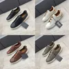 Designer Men's Casual Dzheniya Shoes Luxury Leather Light Sports Shoes Wholesale Price Canvas Companion Sports Shoes TPU Non-Slip Breattable Shoes Storlek 39-45