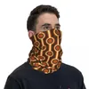 Scarves 70s Retro Connected Balls In Tones Pattern Bandana Neck Gaiter Printed Mask Scarf Multi-use Headwear Running For Men Women Adult