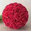 Dekorativa blommor diameter 20 cm konstgjord blomma siden ros boll av bröllop födelsedagsfest el shopping gallerior tak ornament dekoration